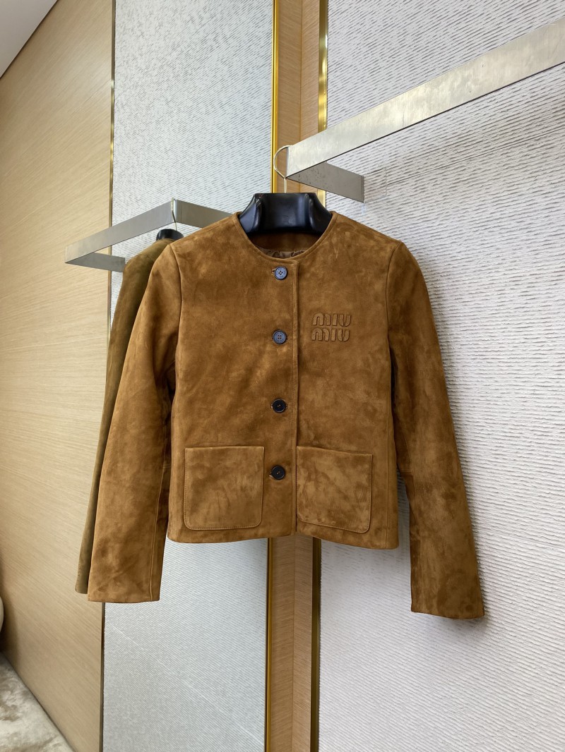 Miu Miu Suede Jacket Coat 4