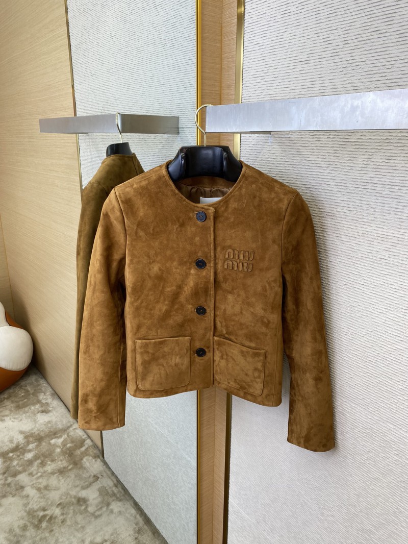 Miu Miu Suede Jacket Coat 6