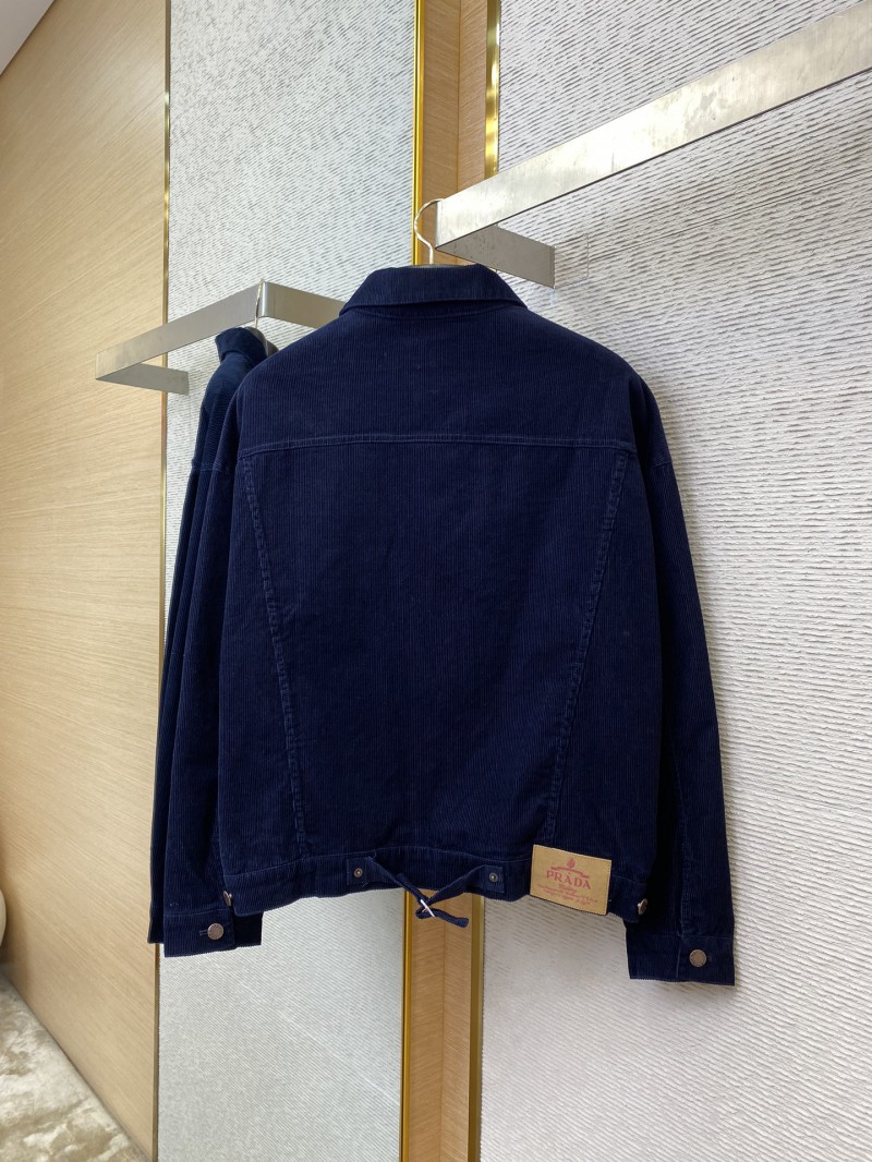 Prada Corduroy Triangle Label Jacket 5