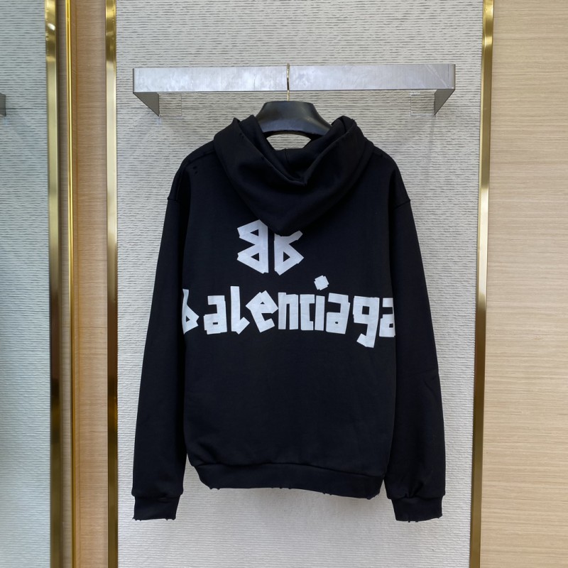 Balenciaga Tape Print Hooded Sweatshirt 1