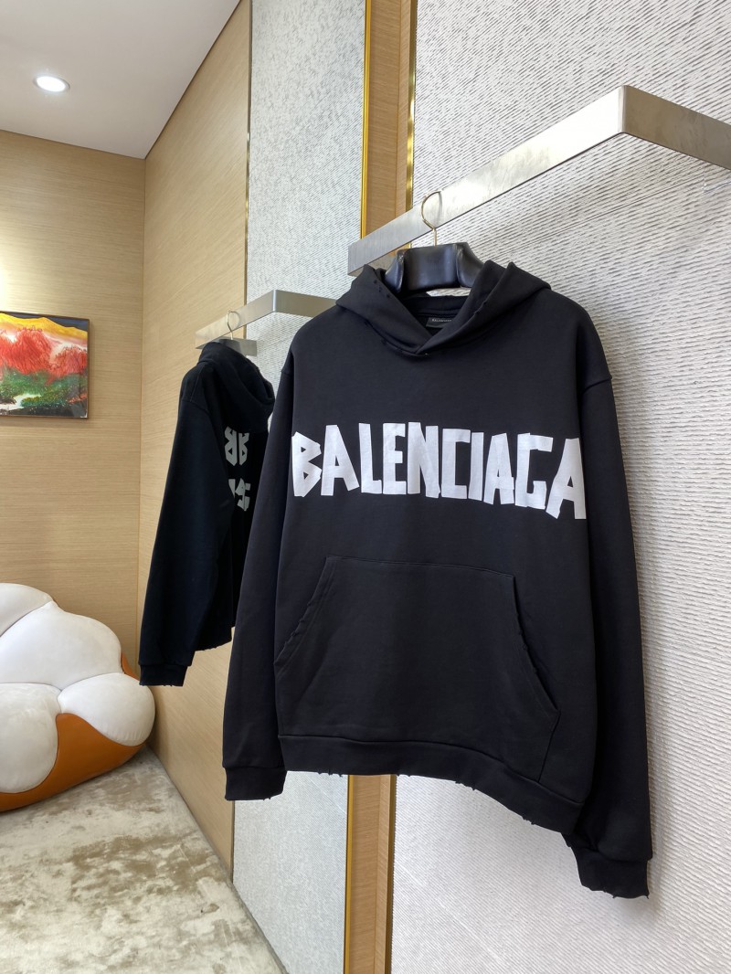 Balenciaga Tape Print Hooded Sweatshirt 2