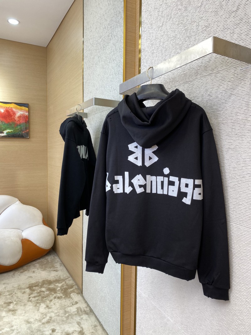 Balenciaga Tape Print Hooded Sweatshirt 3