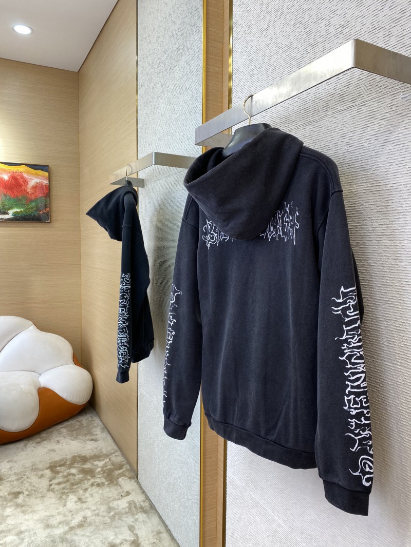 Balenciaga Flame Letter Print Hooded Sweatshirt 3