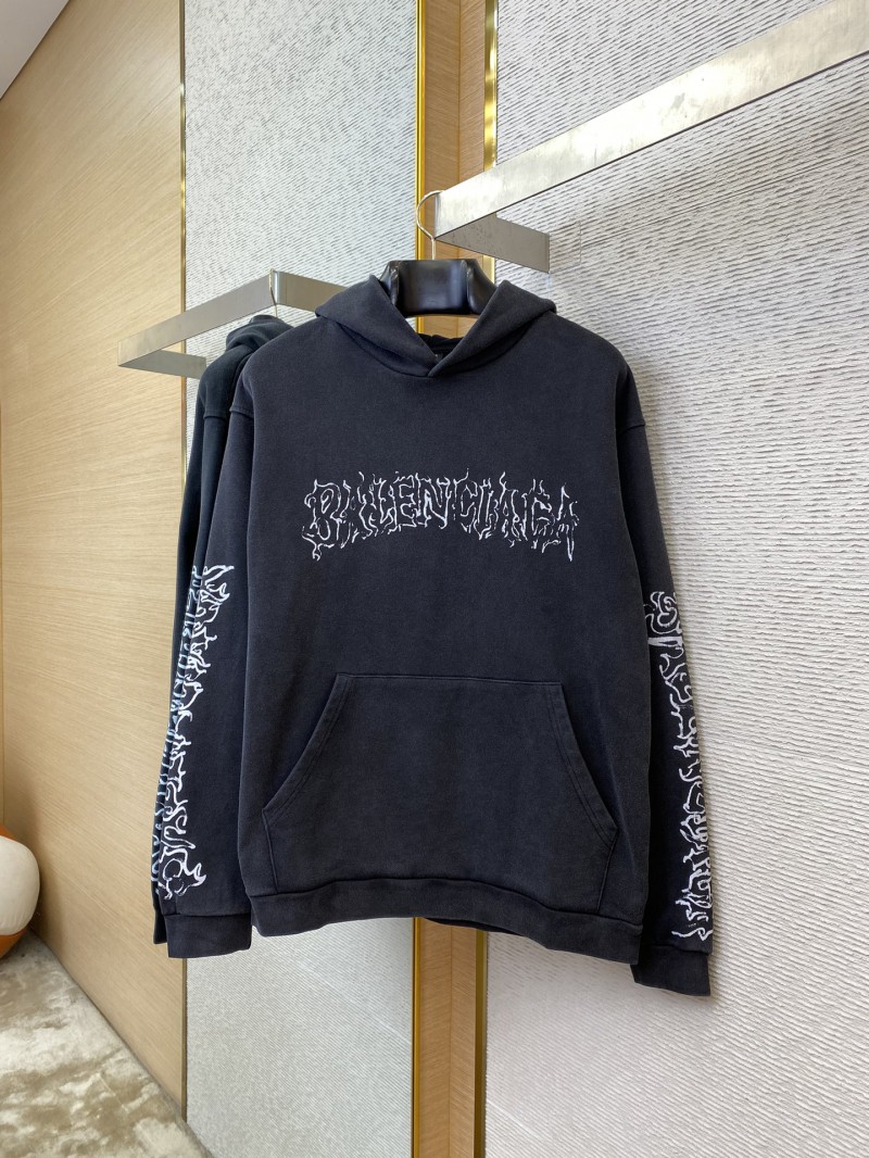 Balenciaga Flame Letter Print Hooded Sweatshirt 5