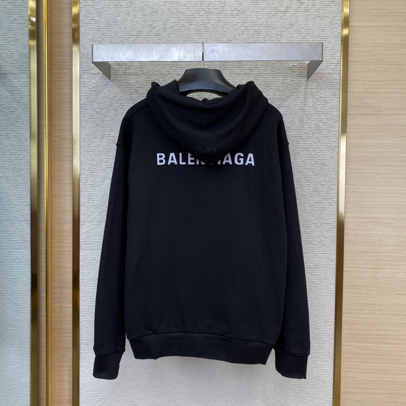 Balenciaga Reflective Letter Print Hooded Sweatshirt 1