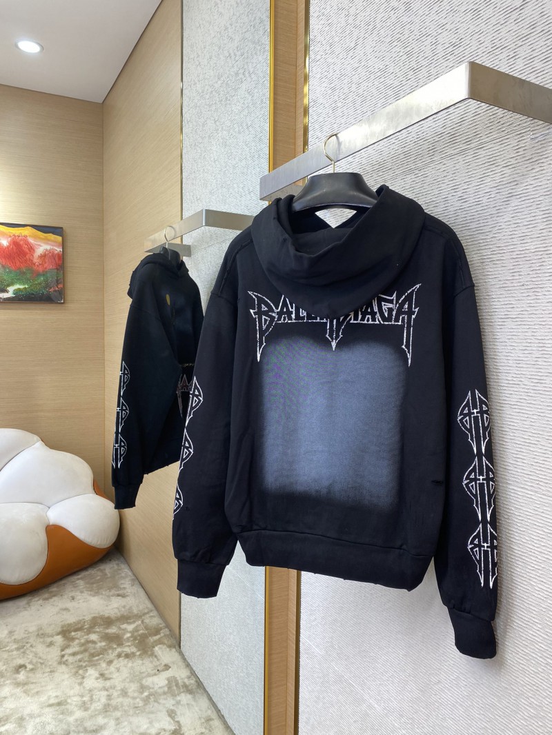 Balenciaga Eiffel Tower Print Hooded Sweatshirt 3