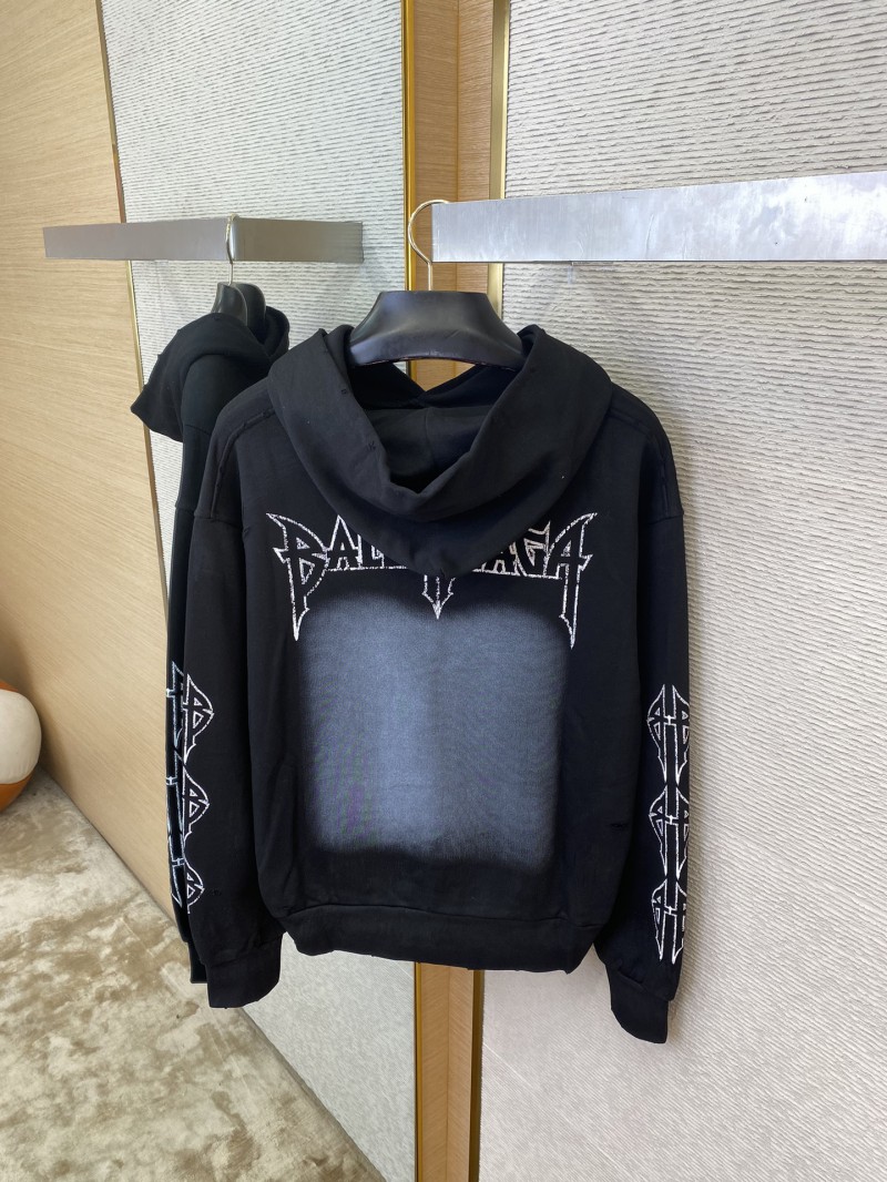 Balenciaga Eiffel Tower Print Hooded Sweatshirt 7