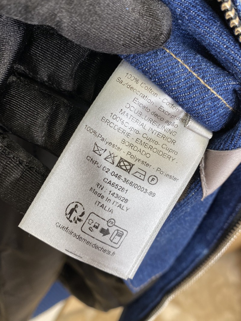 Dior embroidered hooded denim jacket 7