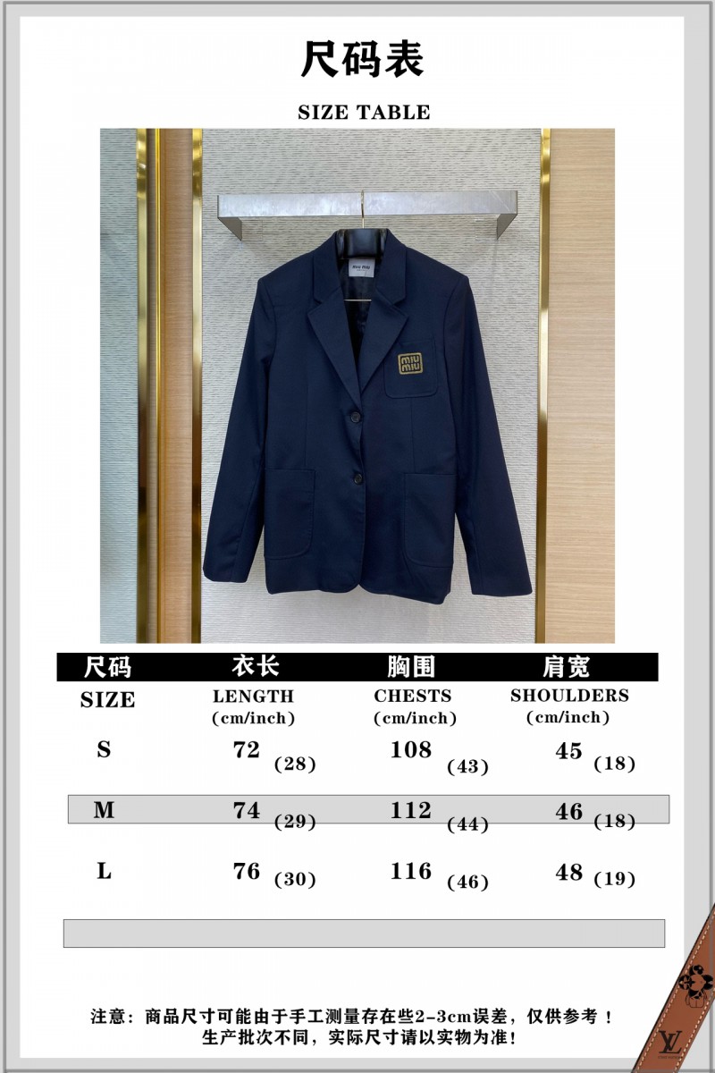 Miu Miu Logo Blazer 9