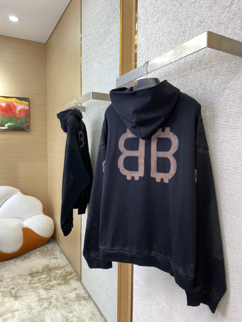 Balenciaga Logo Print Hooded Sweatshirt 3