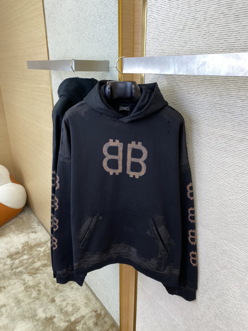 Balenciaga Logo Print Hooded Sweatshirt 6