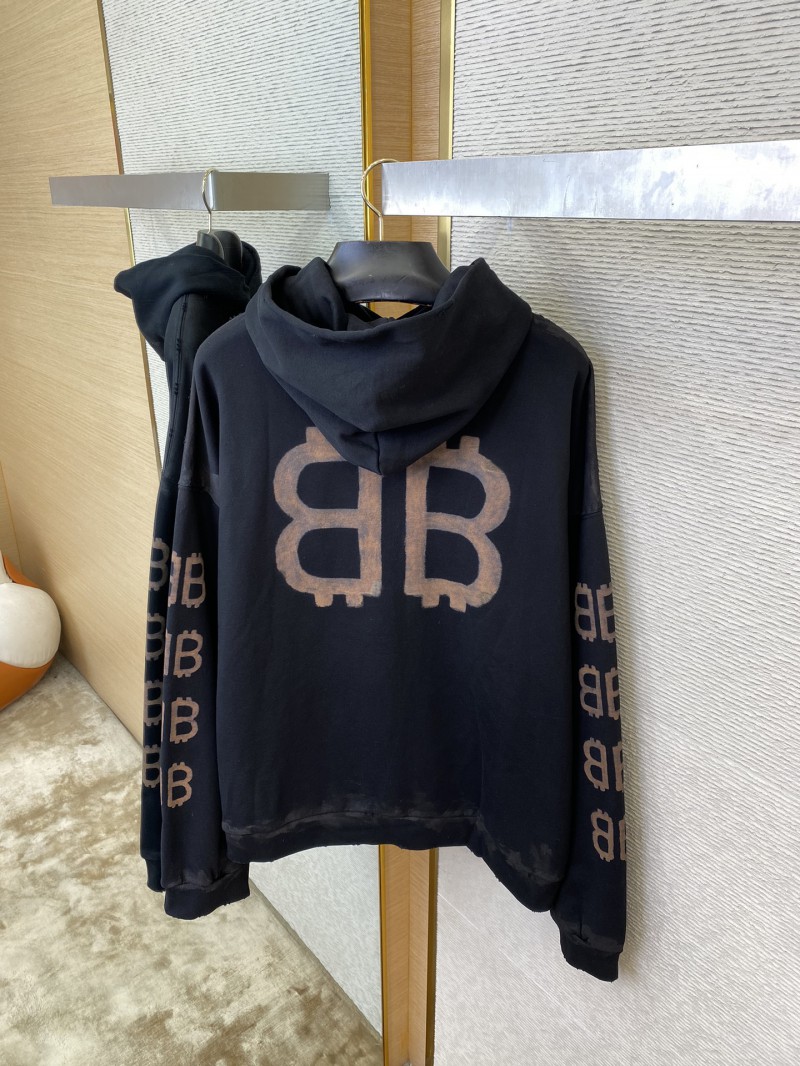 Balenciaga Logo Print Hooded Sweatshirt 7