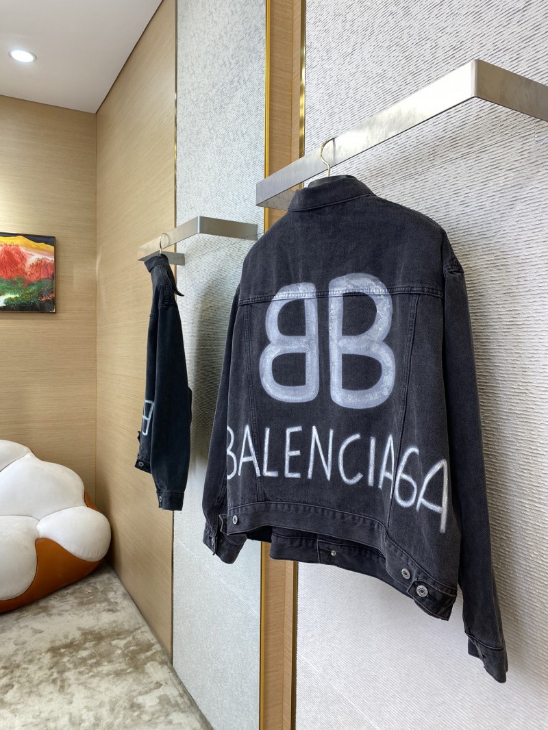 Balenciaga Luminous Print Denim Jacket 3