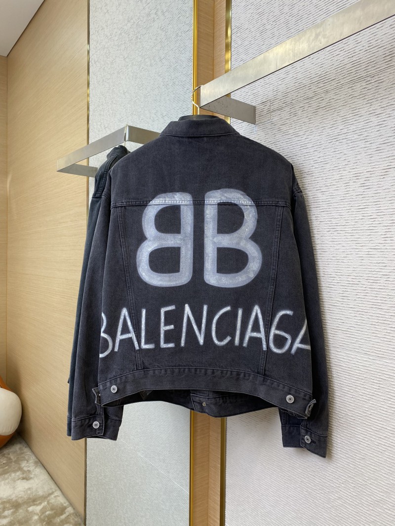 Balenciaga Luminous Print Denim Jacket 5