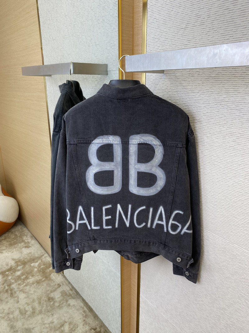 Balenciaga Luminous Print Denim Jacket 7