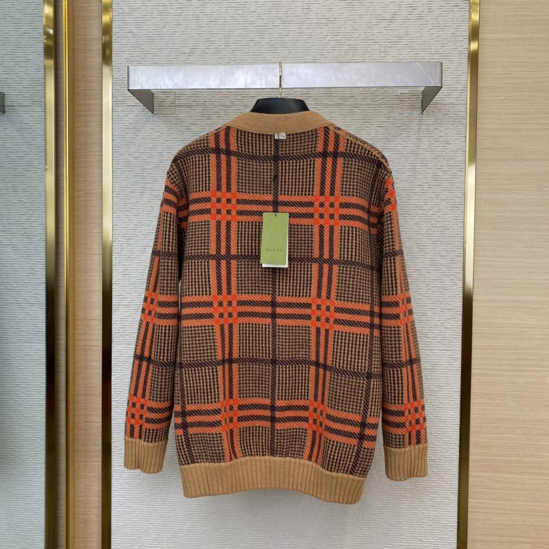 Gucci Reversible knitted cardigan with full print 1