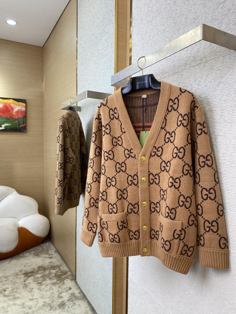 Gucci Reversible knitted cardigan with full print 6