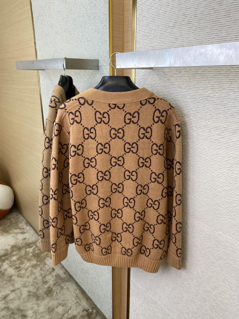 Gucci Reversible knitted cardigan with full print 8