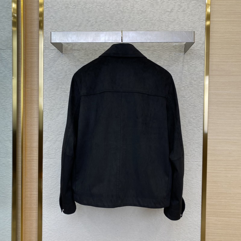 Dior Lapel Suede Jacket Blazer 1