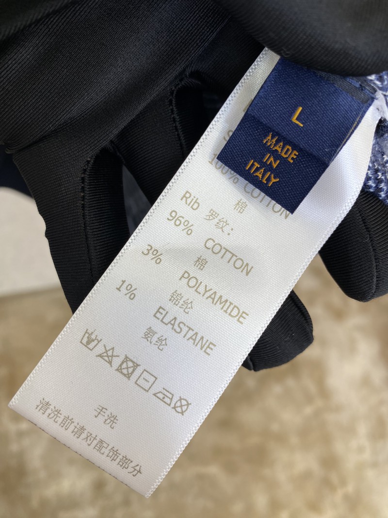 LV Gradient Mosaic Checkerboard Studded Crew Sweatshirt 8