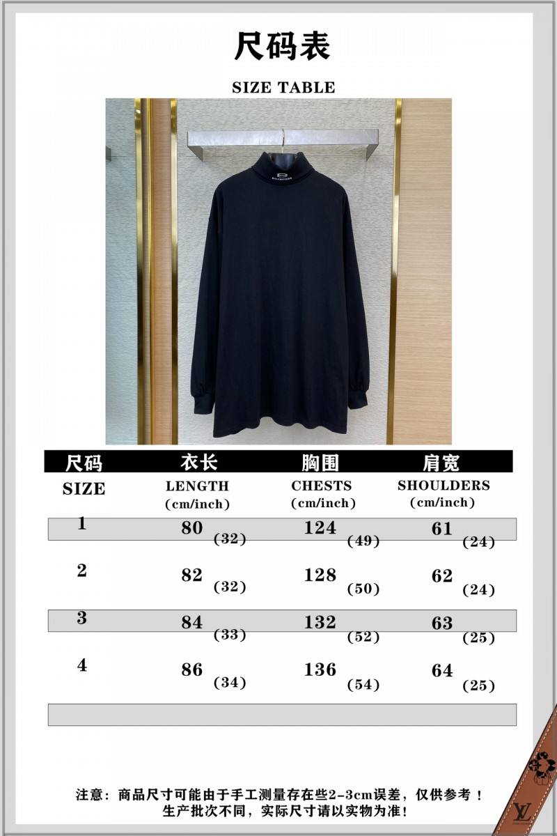 Balenciaga Double Ring Embroidered Turtleneck Pullover 9