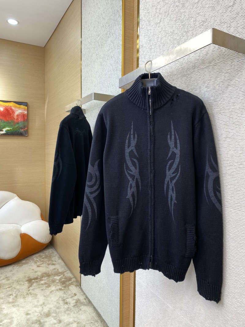 Balenciaga Totem Rune Zip Destruction Sweater 2