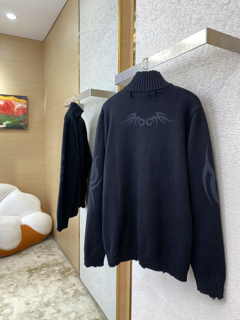 Balenciaga Totem Rune Zip Destruction Sweater 3