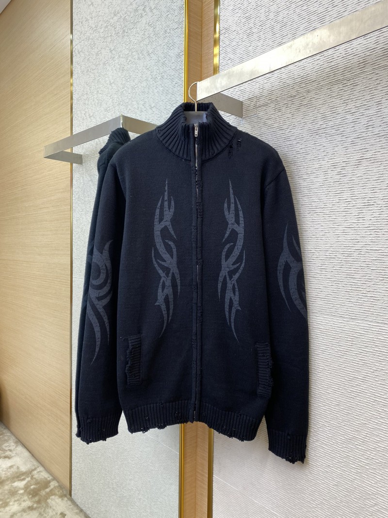 Balenciaga Totem Rune Zip Destruction Sweater 4