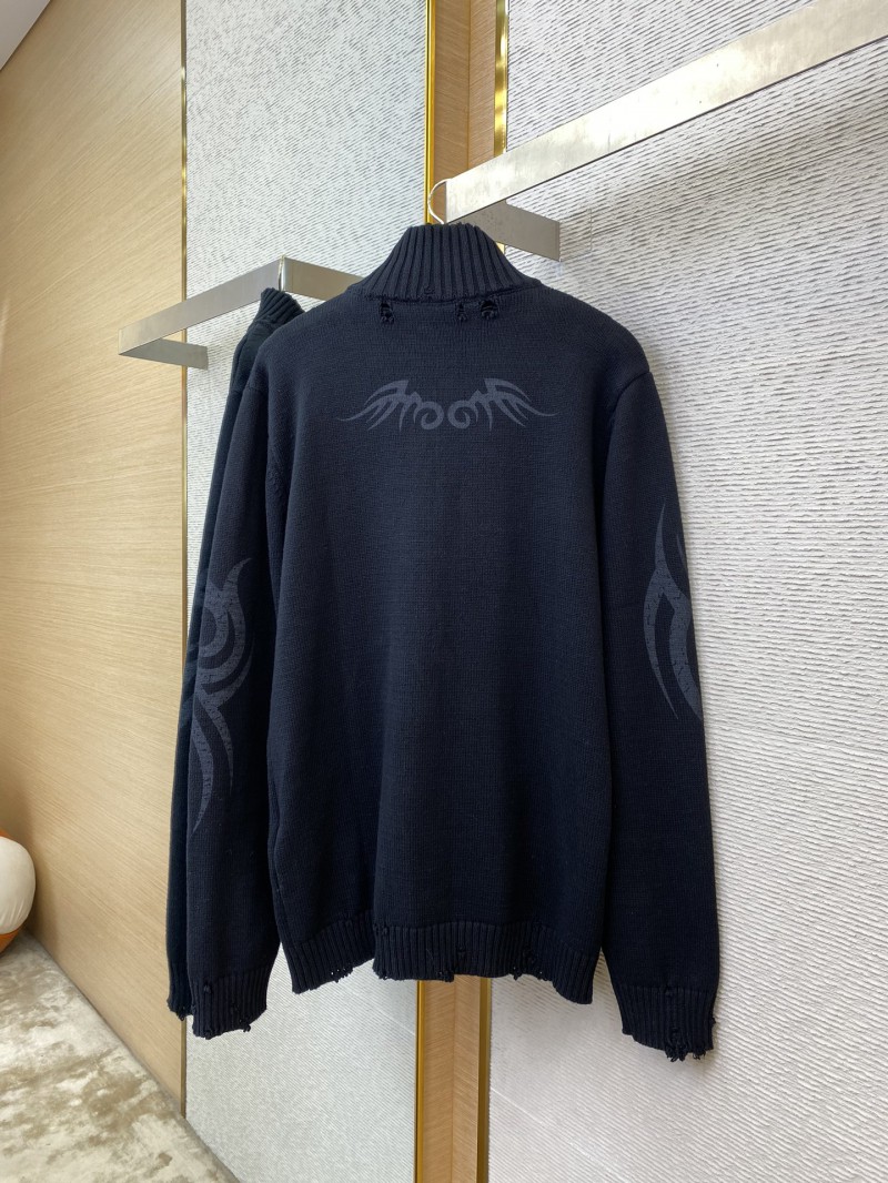 Balenciaga Totem Rune Zip Destruction Sweater 5