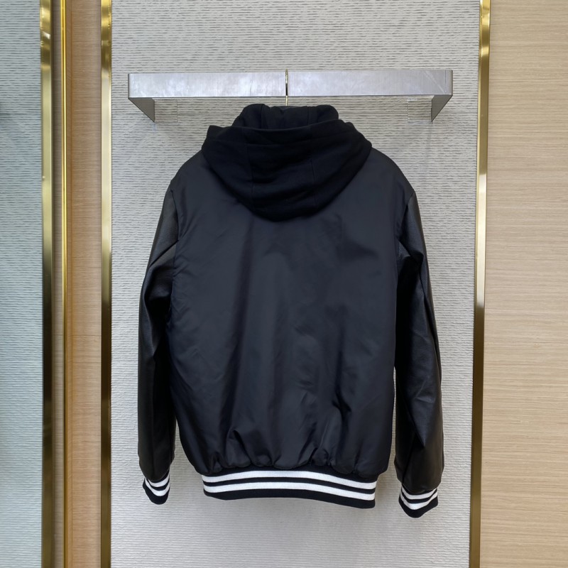 Prada Recycled Nylon Aviator Jacket Coat 1