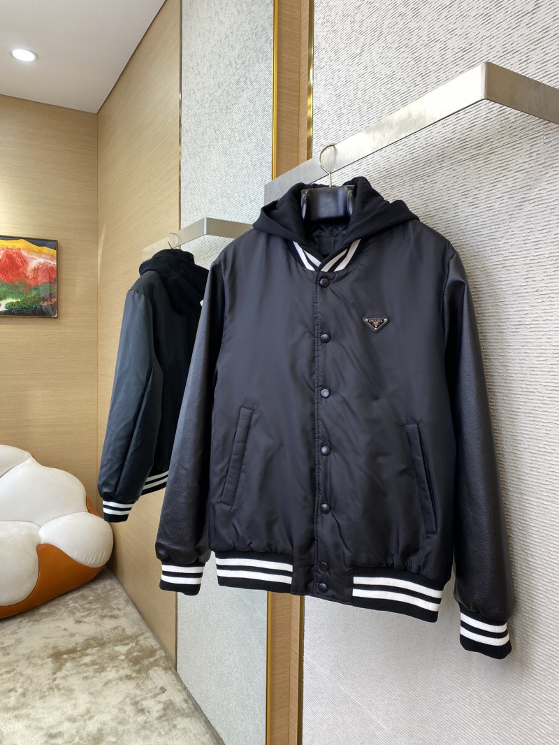 Prada Recycled Nylon Aviator Jacket Coat 2