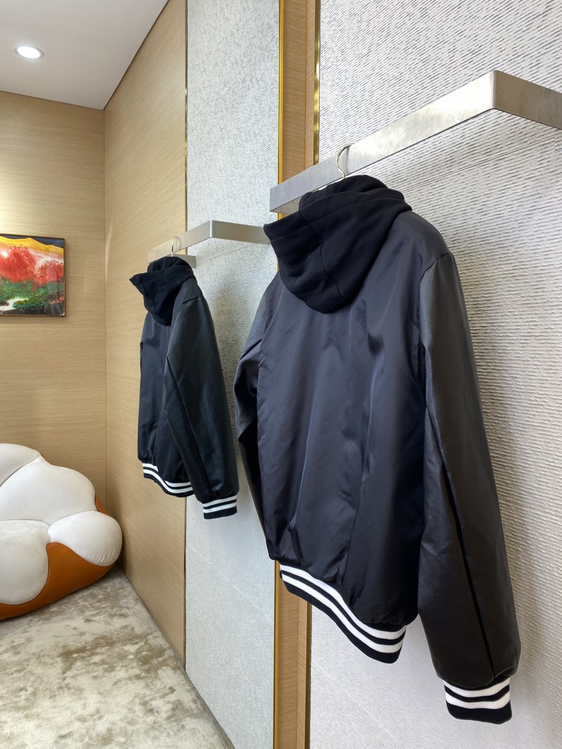 Prada Recycled Nylon Aviator Jacket Coat 3