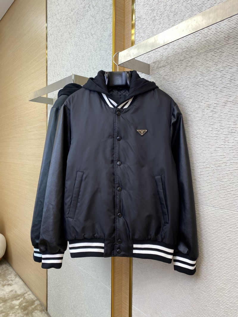 Prada Recycled Nylon Aviator Jacket Coat 4