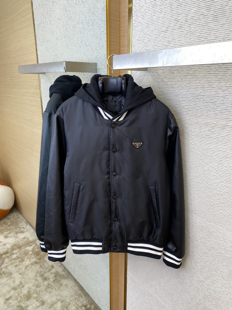 Prada Recycled Nylon Aviator Jacket Coat 6