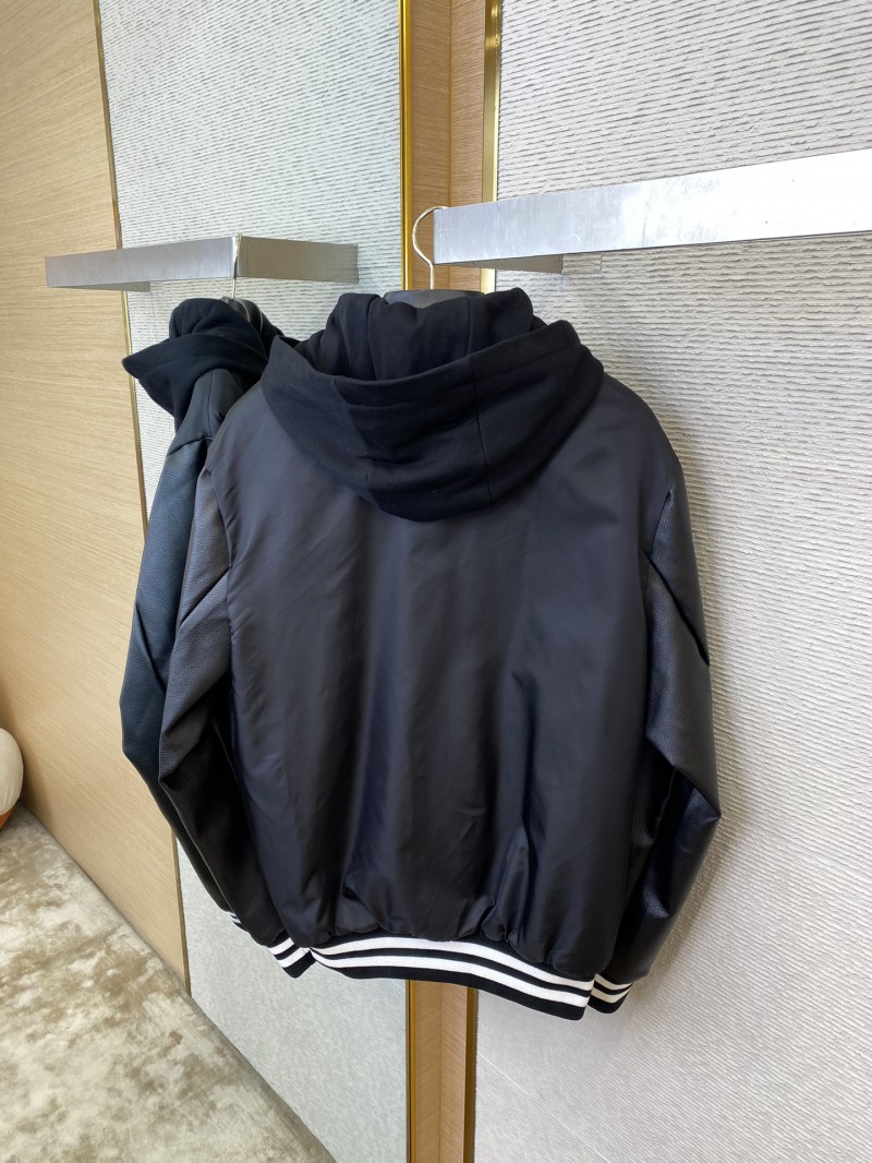 Prada Recycled Nylon Aviator Jacket Coat 7
