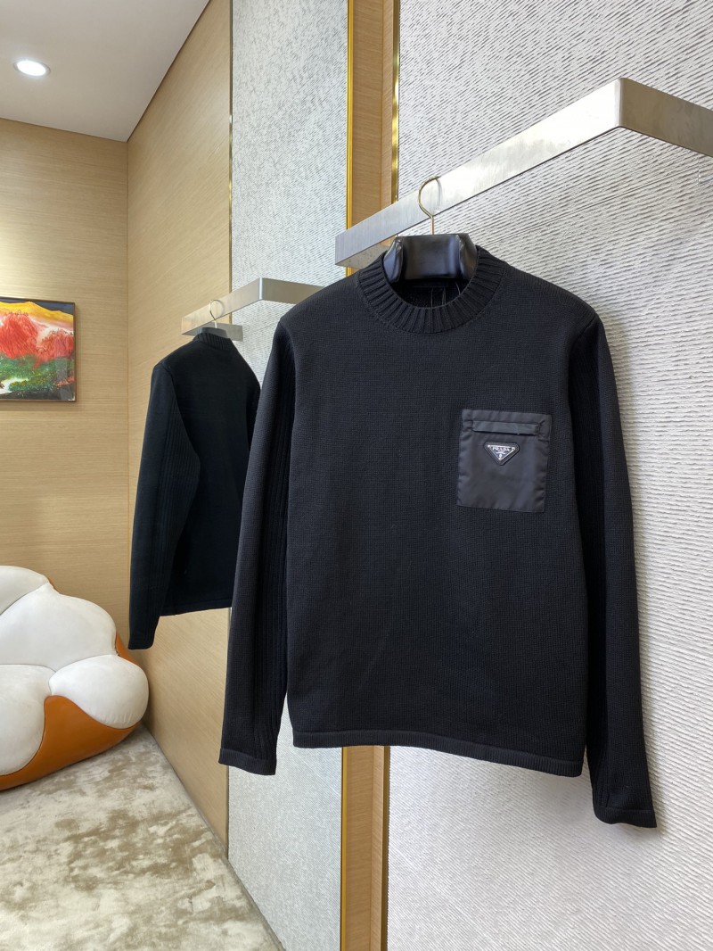 Prada Nylon Pocket Triangle Label Sweater 2