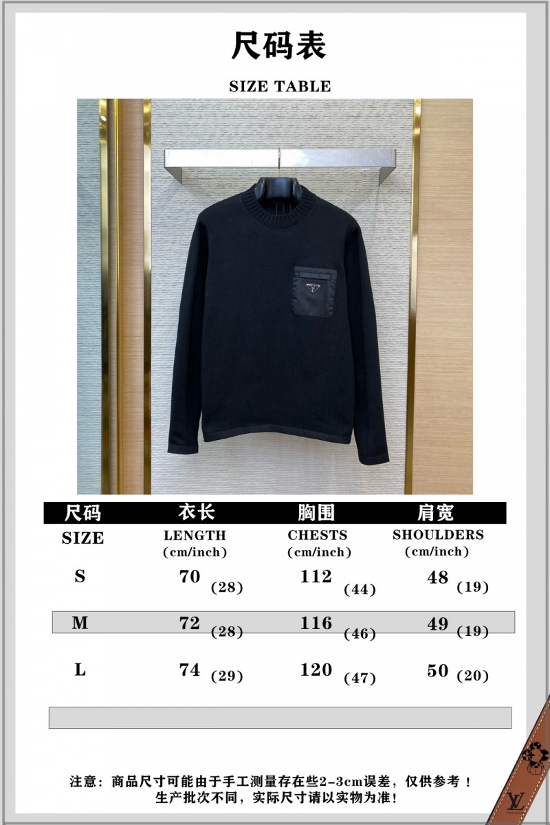 Prada Nylon Pocket Triangle Label Sweater 9