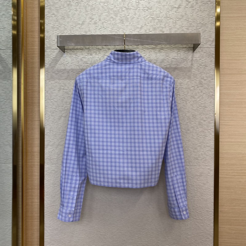 Miu Miu Check Lapel Shirt 1