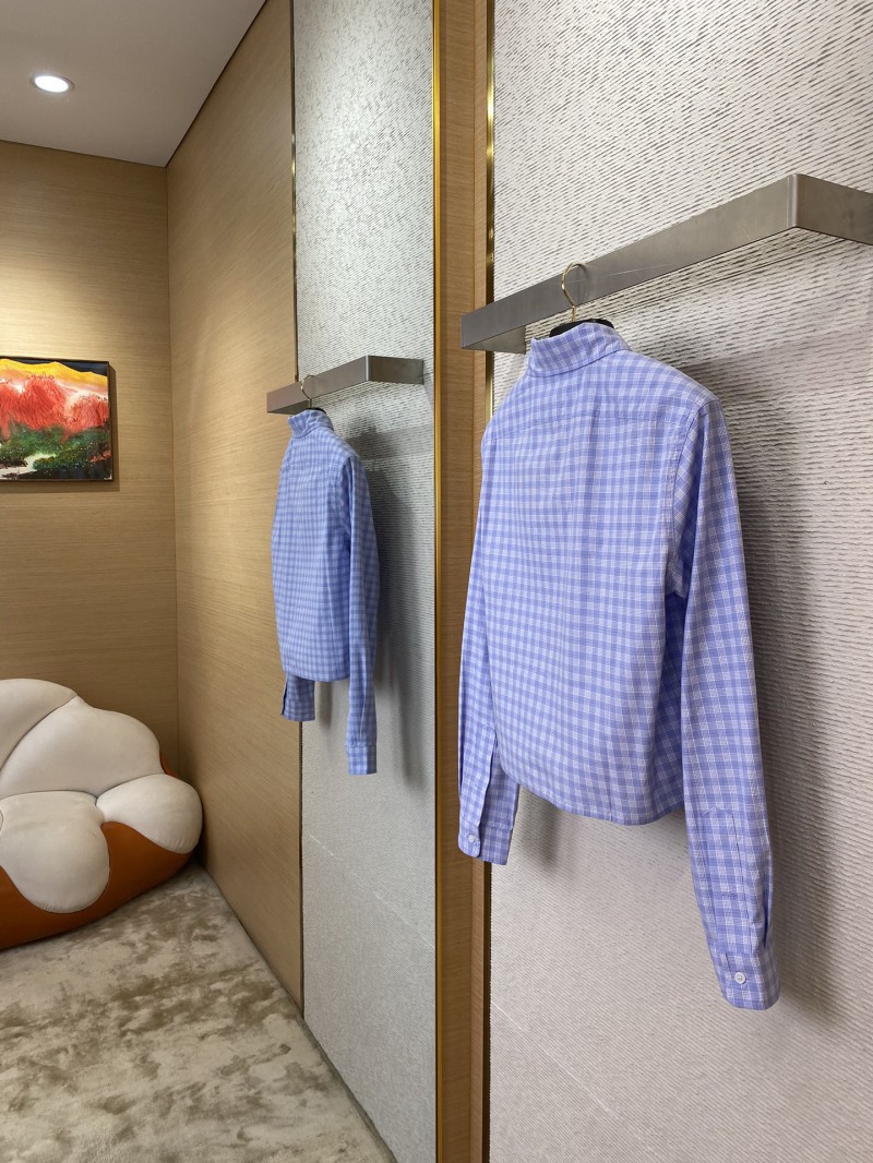 Miu Miu Check Lapel Shirt 3