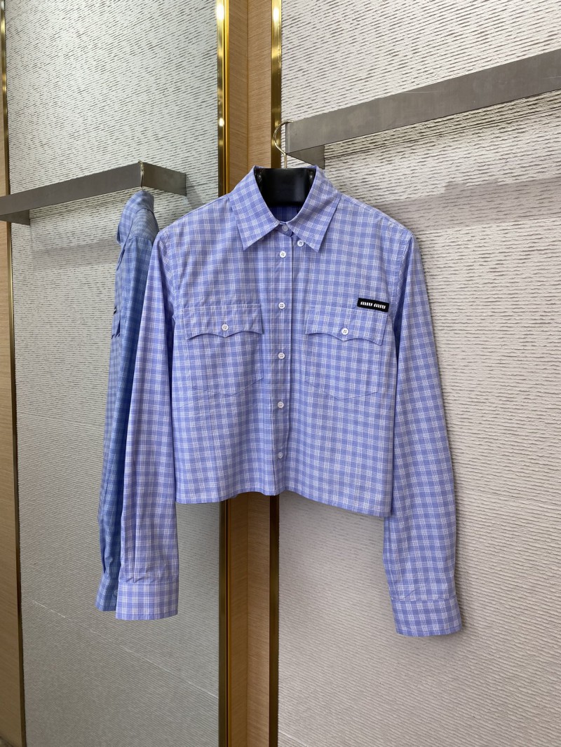 Miu Miu Check Lapel Shirt 4