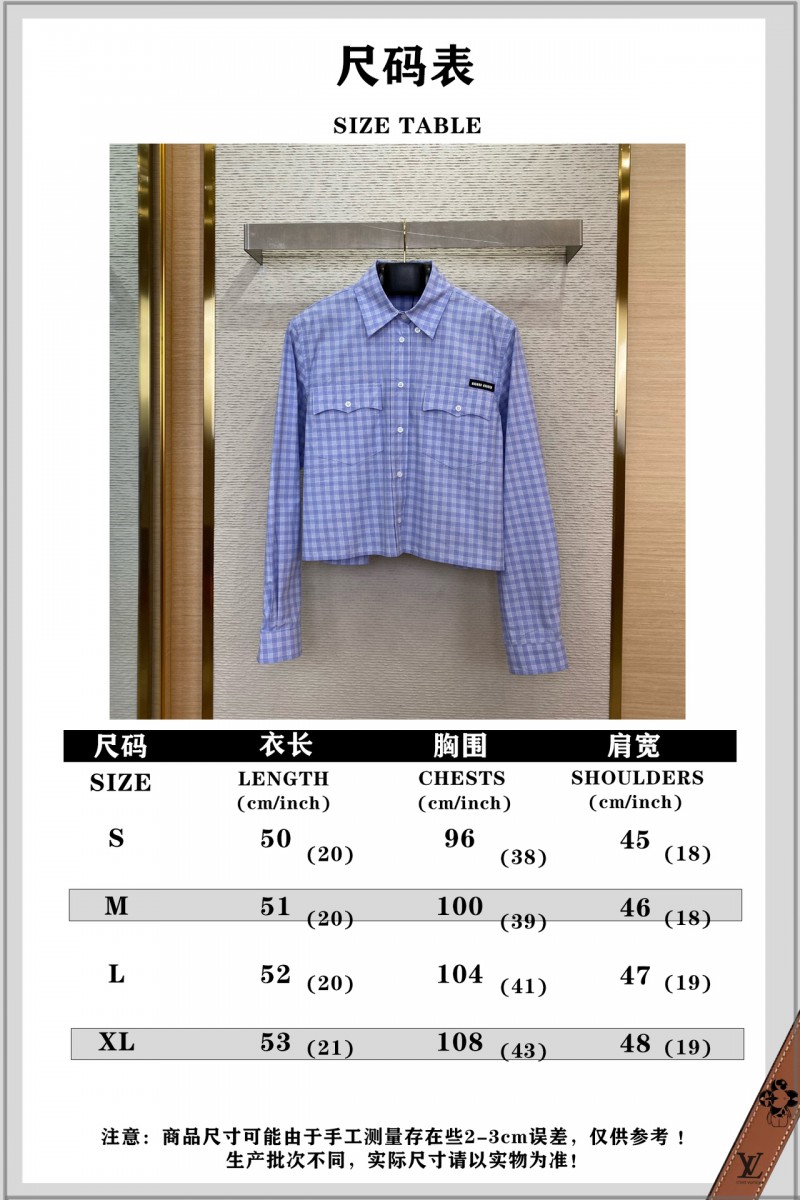 Miu Miu Check Lapel Shirt 9