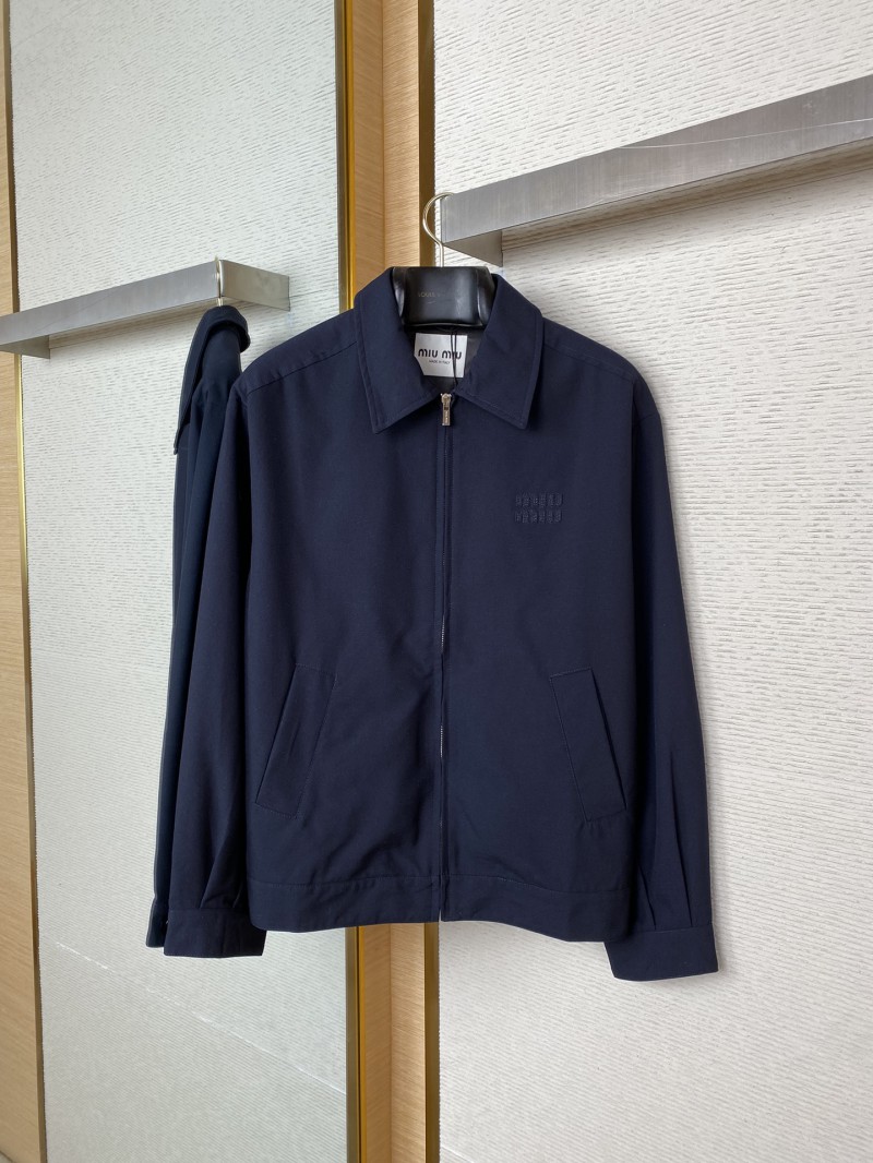 Miu Miu Applique Logo Jacket Jacket 4