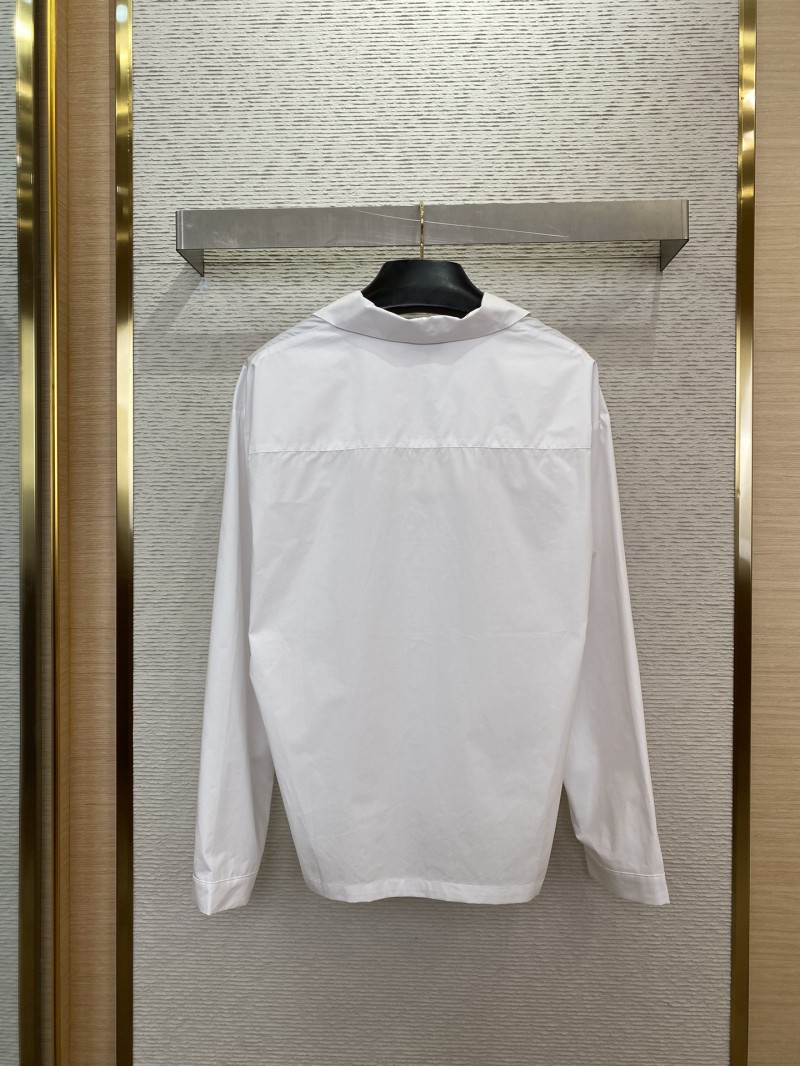 Miu Miu Logo Embroidered Shirt 1