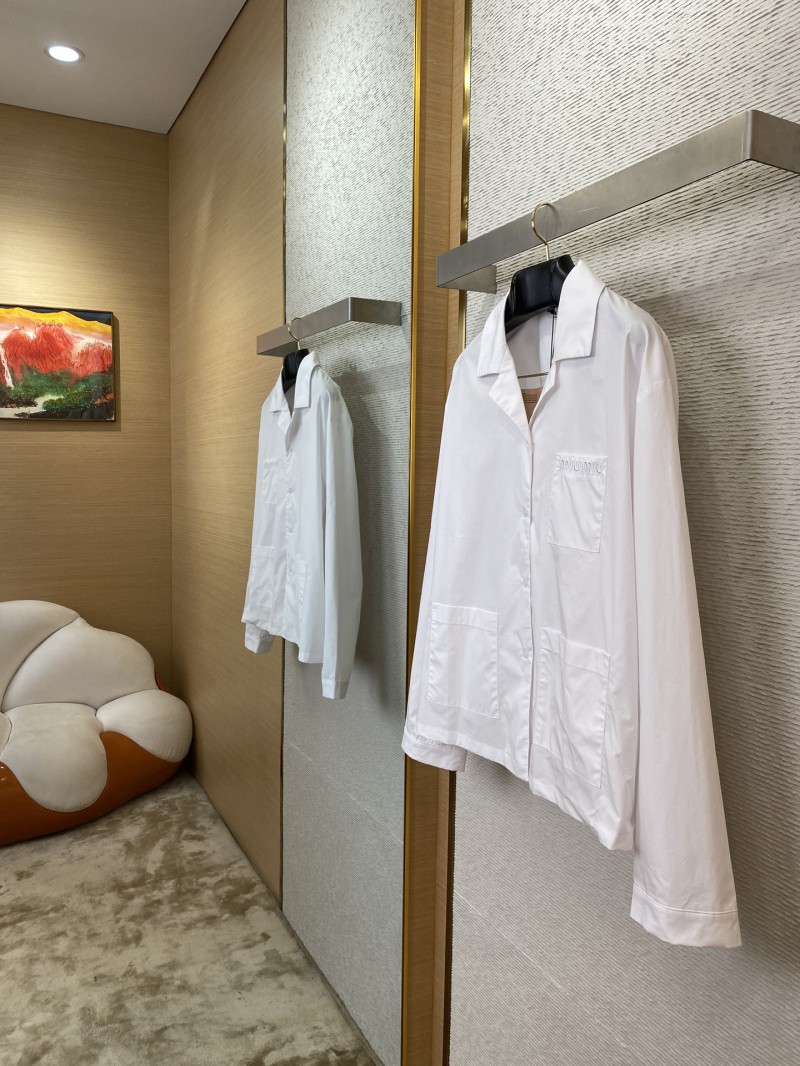 Miu Miu Logo Embroidered Shirt 2