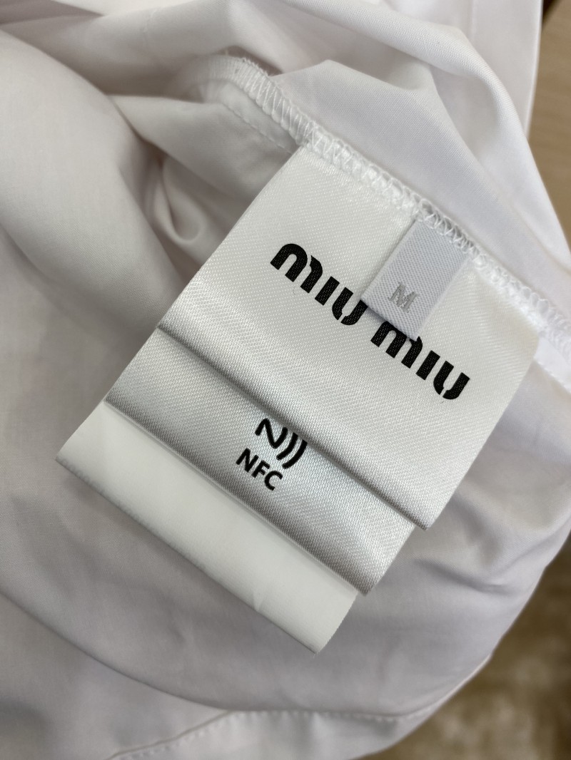 Miu Miu Logo Embroidered Shirt 8