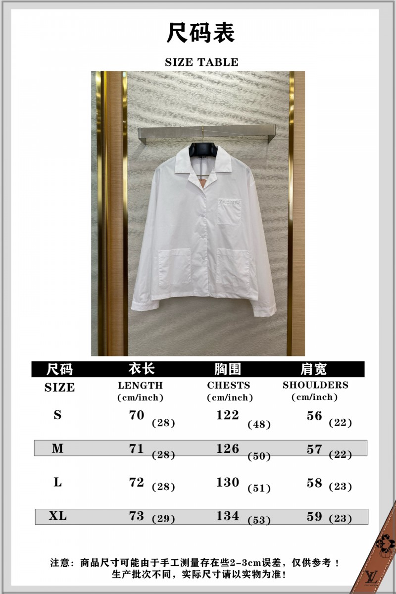 Miu Miu Logo Embroidered Shirt 9