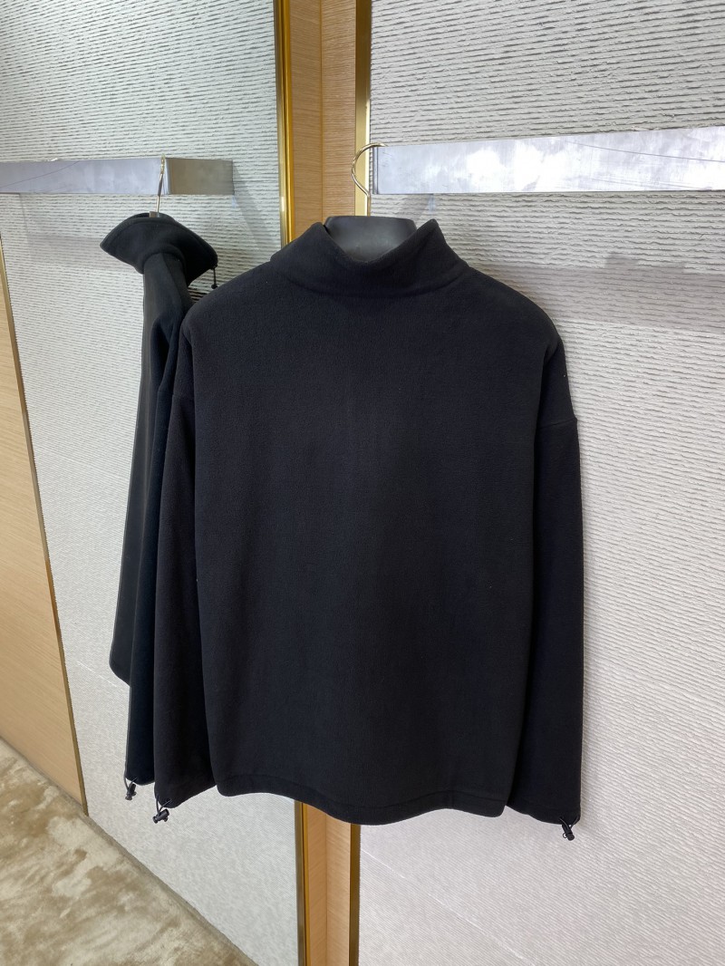 Miu Miu Logo Standing Collar Jacket Black 7
