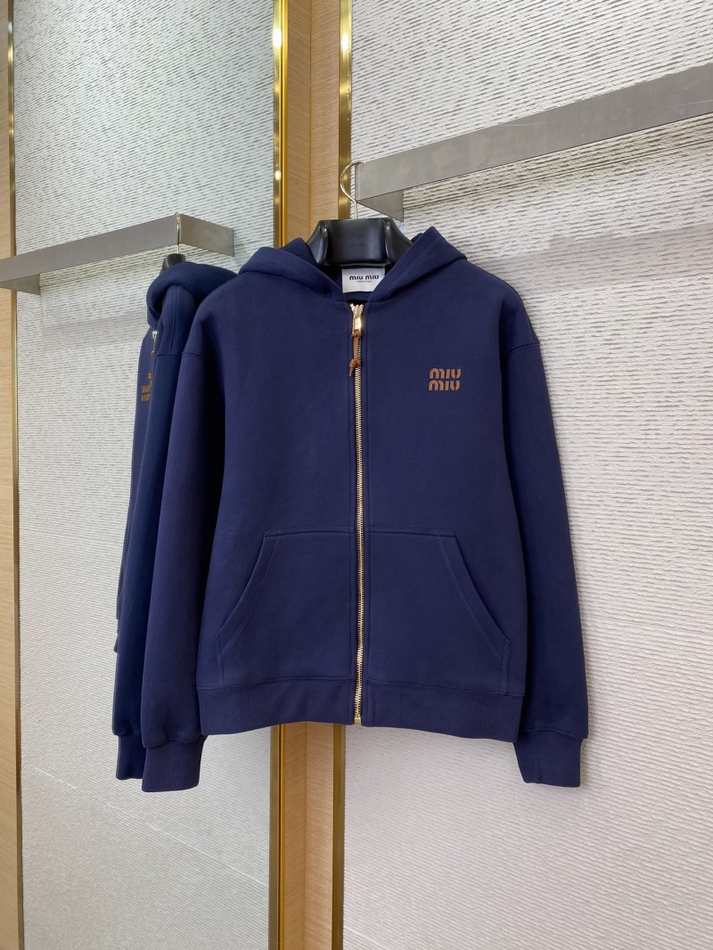 Miu Miu Logo Hooded Jacket 4