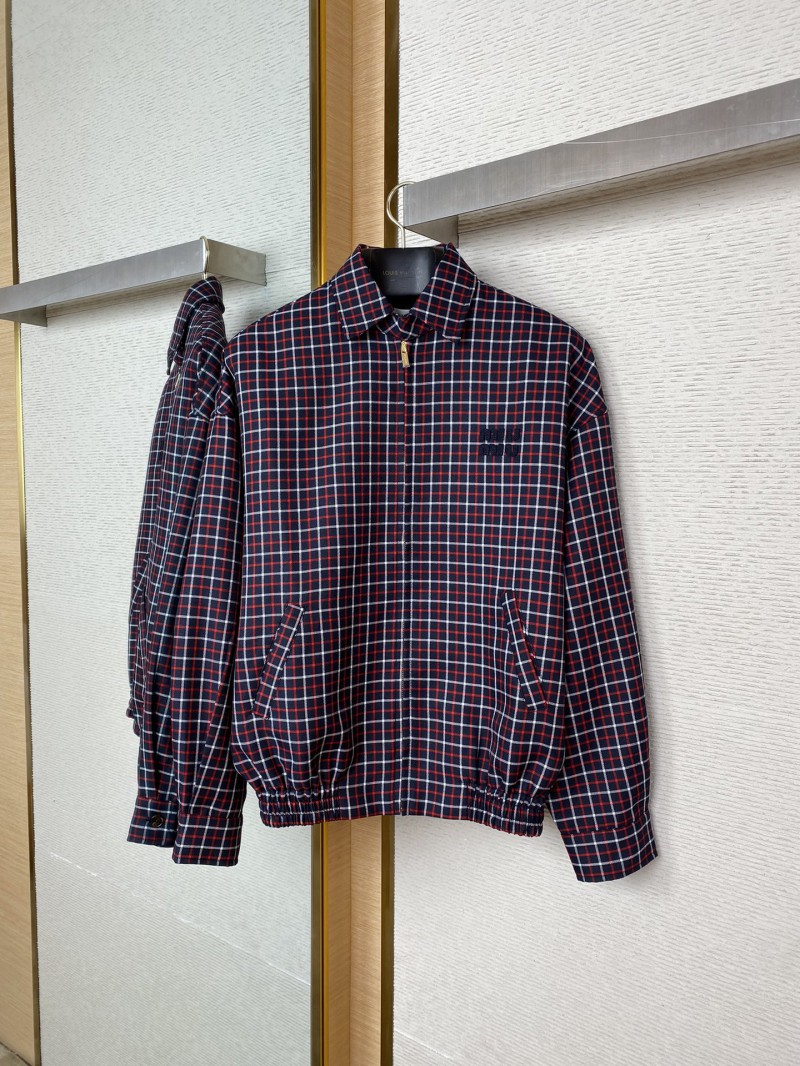Miu Miu Red Check Jacket 4