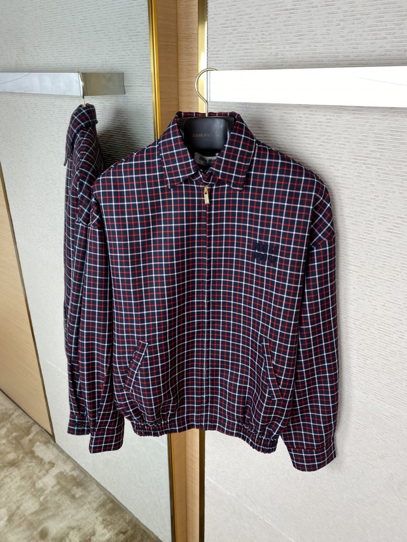 Miu Miu Red Check Jacket 6